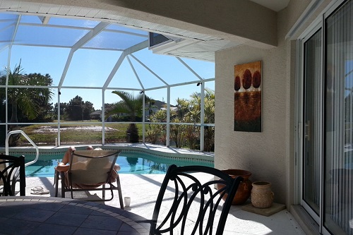 Right Side View of the Pool